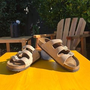 Birkenstock Florida Fresh Soft Footbed in Sandcastle Tan